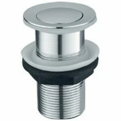 Astini Chrome Click Clack Basin Waste UnSlotted TIS5061