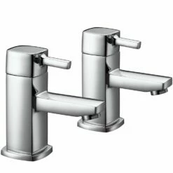 Front Page 30 Astini Citril Chrome Twin Lever Bath Taps