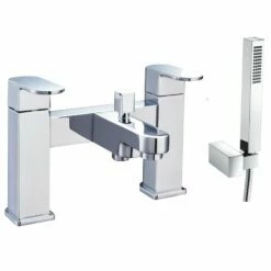 Astini Comet Chrome Bathroom Basin & Bath Shower Mixer Tap Pack Set -HANSGROHE Shop astini comet chrome bathroom basin bath shower mixer tap pack set p52423 237765 image