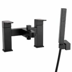 Astini Comet Matt Black Bath Shower Mixer Tap
