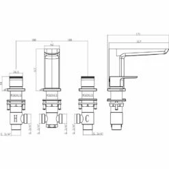 Astini Crane Chrome Wall Mounted Basin & 3 Hole Bath Tap Pack Set 9 Astini Crane Chrome Wall Mounted Basin & 3 Hole Bath Tap Pack Set -HANSGROHE Shop astini crane chrome wall mounted basin 3 hole bath tap pack set p52687 239073 image
