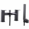 Astini Crane Matt Black Bathroom Bath Shower Mixer Tap