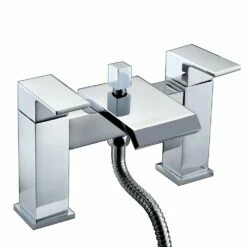 Astini Flat Waterfall Chrome Bath Shower Mixer Tap