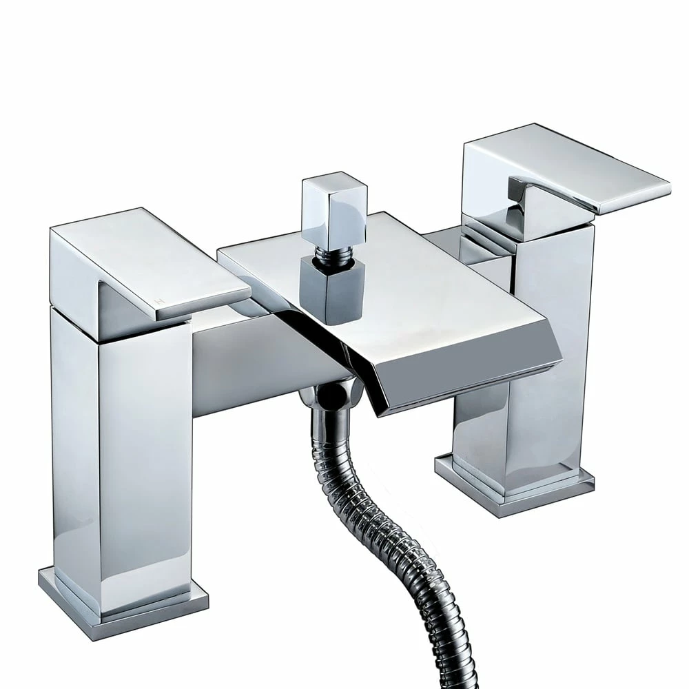 Astini Flat Waterfall Chrome Bath Shower Mixer Tap 1 Astini Flat Waterfall Chrome Bath Shower Mixer Tap