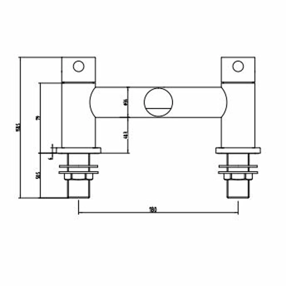 Astini Harlech Chrome Bathroom Bath Filler Tap TIS5050 2 Astini Harlech Chrome Bathroom Bath Filler Tap TIS5050 - Image 2