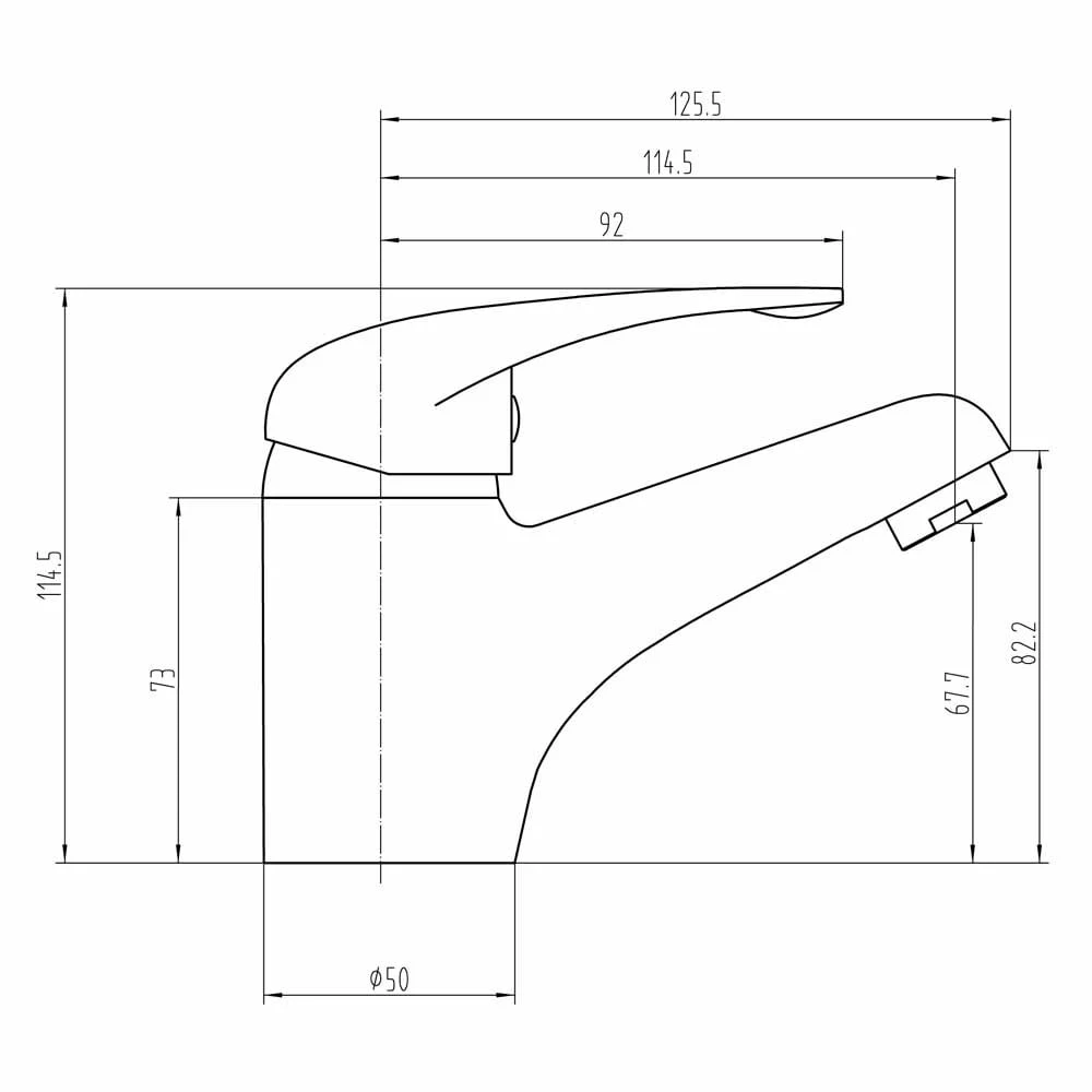 Astini Holly Ecoflow Chrome Bathroom Basin Mixer Tap & Slotted Waste 2 Astini Holly Ecoflow Chrome Bathroom Basin Mixer Tap & Slotted Waste - Image 2