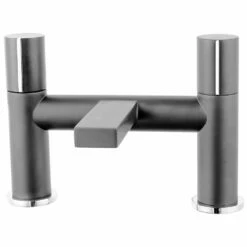 Astini Ibis Matt Grey Bathroom Bath Mixer Tap