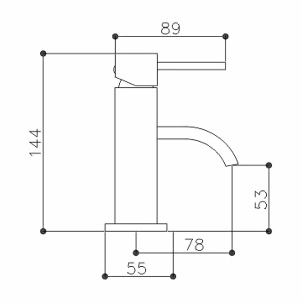 Astini Imex Mini Chrome Bathroom Basin Mixer Tap & Slotted Waste 2 Astini Imex Mini Chrome Bathroom Basin Mixer Tap & Slotted Waste - Image 2