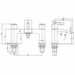 Astini Lenok Tall Matt Black Bathroom Basin & Bath Shower Mixer Tap Pack Set -HANSGROHE Shop astini lenok tall matt black bathroom basin bath shower mixer tap pack set p52507 238184 image