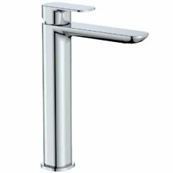 Astini Mandrill Tall Chrome Mono Bathroom Basin Tap