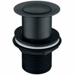 Astini Orca Black Click Clack Basin Waste UnSlotted TIS5087