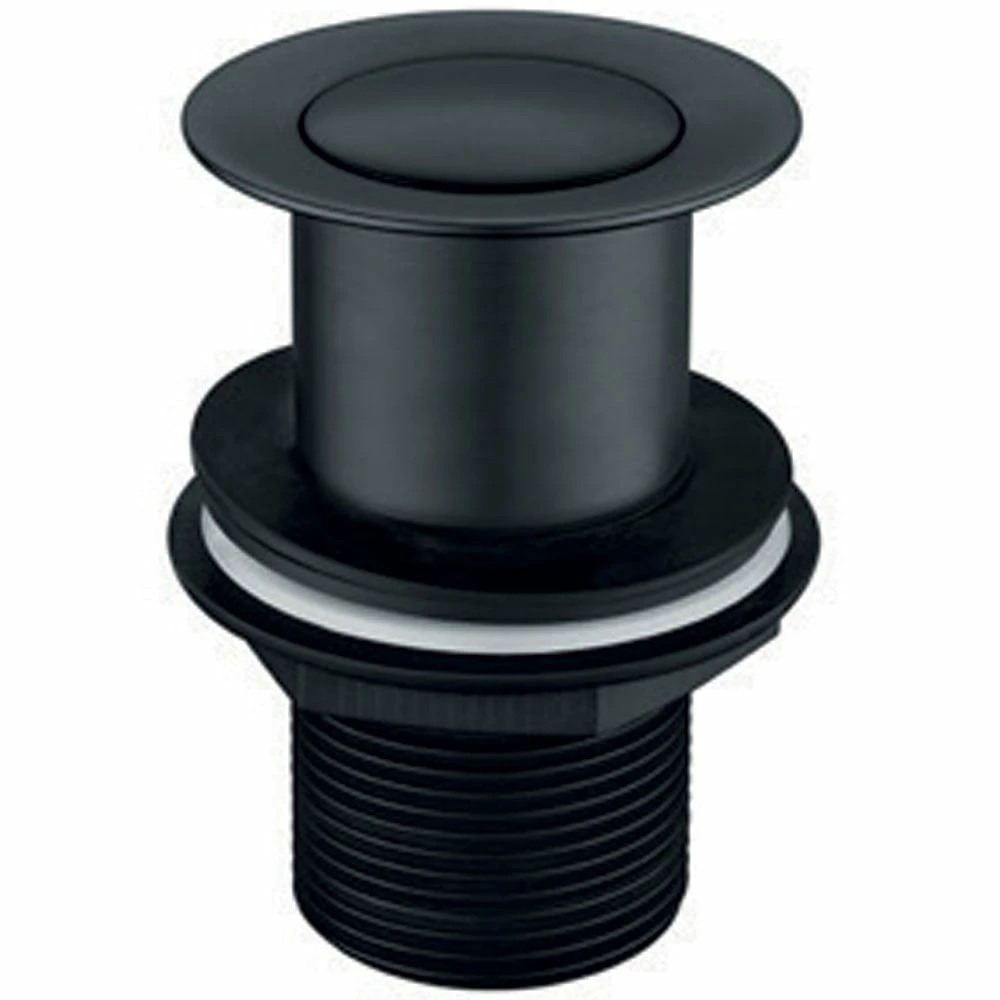 Astini Orca Black Click Clack Basin Waste UnSlotted TIS5087 1 Astini Orca Black Click Clack Basin Waste UnSlotted TIS5087