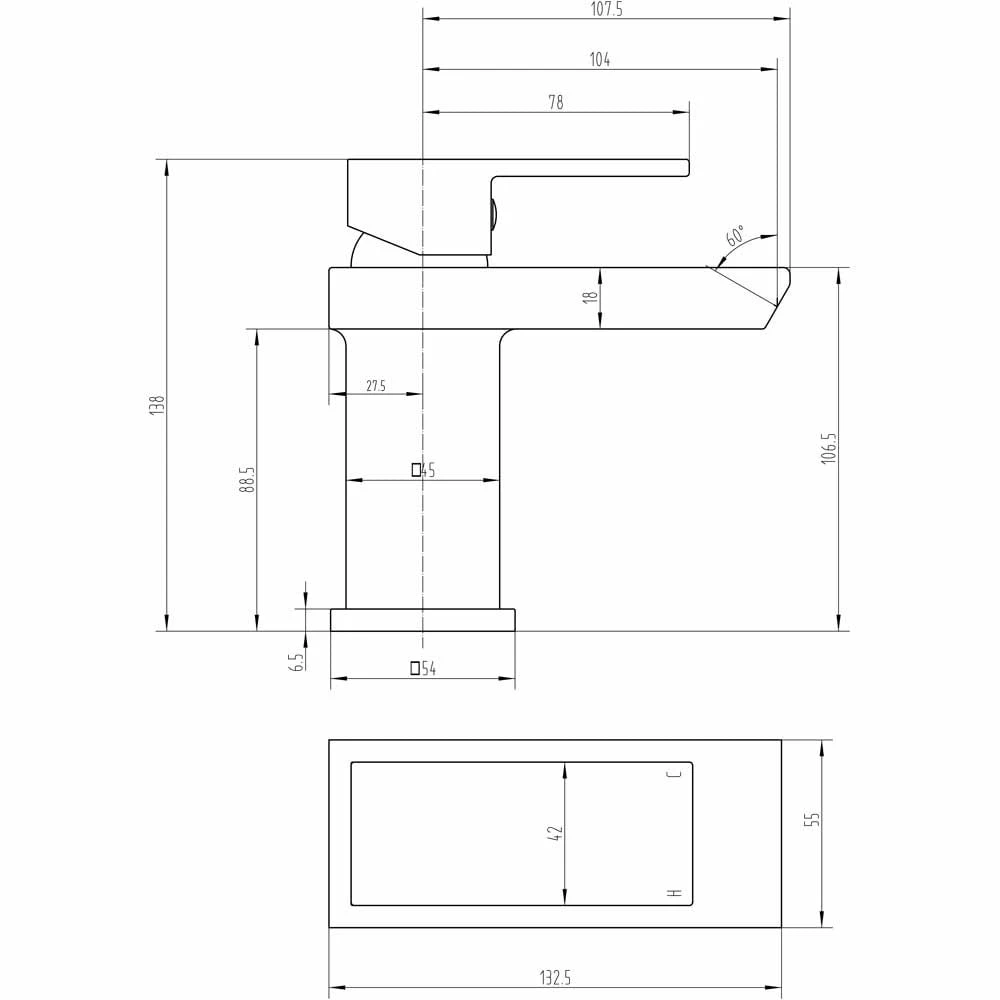 Astini Oval Waterfall Mini Chrome Bathroom Basin Mixer Tap & Slotted Waste 2 Astini Oval Waterfall Mini Chrome Bathroom Basin Mixer Tap & Slotted Waste - Image 2