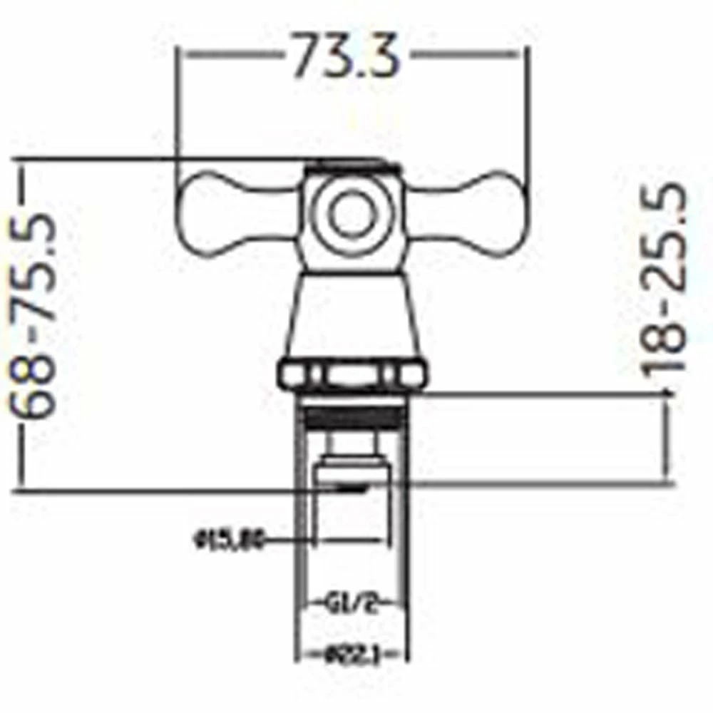 Astini Plumb Essentials Chrome Cross Head Revivers TIS5032 2 Astini Plumb Essentials Chrome Cross Head Revivers TIS5032 - Image 2