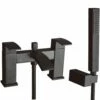 Astini Puffin Matt Black Bathroom Bath Shower Mixer Tap