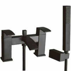 Astini Puffin Matt Black Bathroom Bath Shower Mixer Tap