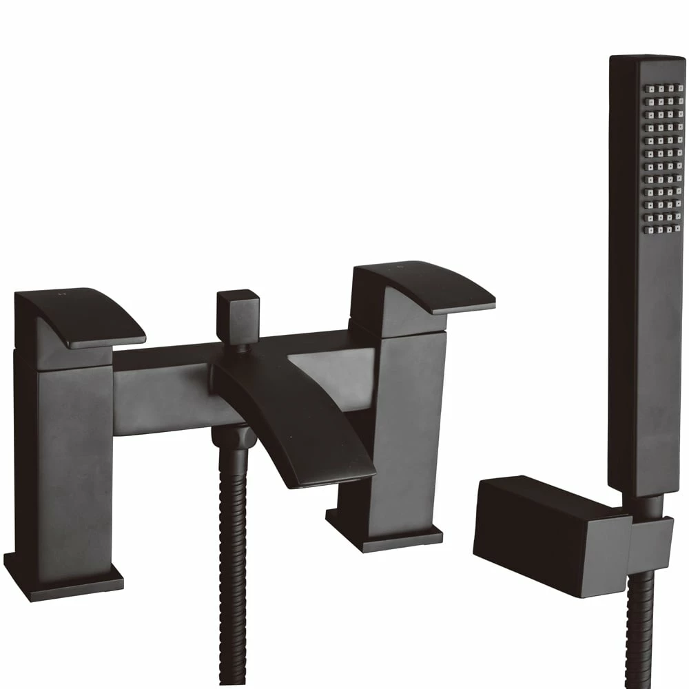 Astini Puffin Matt Black Bathroom Bath Shower Mixer Tap 1 Astini Puffin Matt Black Bathroom Bath Shower Mixer Tap