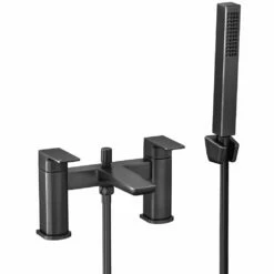 Astini Swansea Gunmetal Black Bathroom Bath Shower Mixer Tap TIS5085