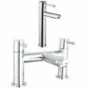 Astini Swift Tall Chrome Bathroom Basin & Bath Shower Mixer Tap Pack Set