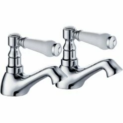Astini Tenby Traditional Chrome Twin Basin Taps TIS5025