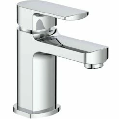 Astini Tetra Mini Chrome Bathroom Basin Mixer Tap & Slotted Waste