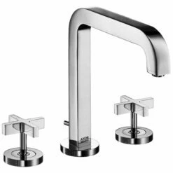 AXOR Citterio Chrome 3-Hole Basin Mixer 170 Tap With Spout 205mm & Pop-Up Waste