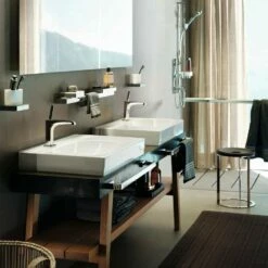 AXOR Citterio E Chrome Single Lever Basin Mixer Tap 130 Without Waste -HANSGROHE Shop axor citterio e chrome single lever basin mixer tap 130 without waste p33943 181131 image