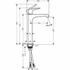 AXOR Citterio E Chrome Single Lever Handle Basin Mixer Tap 250 Without Waste -HANSGROHE Shop axor citterio e chrome single lever handle basin mixer tap 250 without waste p34400 167047 image