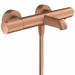 AXOR Citterio M Brushed Redgold Exposed Thermostatic Bath Mixer Tap