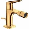 AXOR Citterio M Polished Gold Single Lever Bidet Mixer Tap With Pop-Up Waste