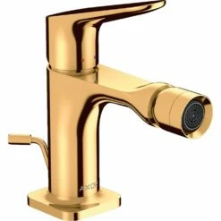Front Page 43 AXOR Citterio M Polished Gold Single Lever Bidet Mixer Tap With Pop-Up Waste