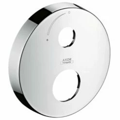 AXOR Escutcheon Brushed Nickel Extension Element Round Two Hole Arrow Square