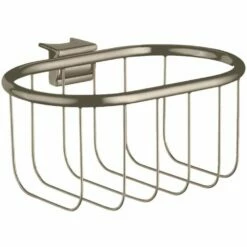 AXOR Montreux Brushed Nickel Wall Mounted Corner Basket 160X83mm
