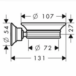 AXOR Montreux Brushed Nickel Wall Mounted Soap Dish -HANSGROHE Shop axor montreux brushed nickel wall mounted soap dish p34525 167308 image