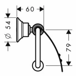 AXOR Montreux Chrome Wall Mounted Toilet Roll Holder With Cover -HANSGROHE Shop axor montreux chrome wall mounted toilet roll holder with cover p34543 167344 image