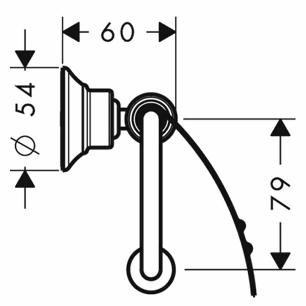 AXOR Montreux Polished Nickel Wall Mounted Toilet Roll Holder With Cover 2 AXOR Montreux Polished Nickel Wall Mounted Toilet Roll Holder With Cover - Image 2