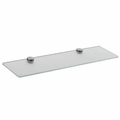 AXOR Uno Chrome Wall Mounted Glass Shelf