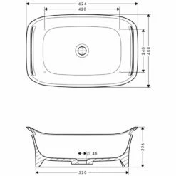 AXOR Urquiola 624X408 Alpin-White Wash Basin Bowl Deck Mounted 5 AXOR Urquiola 624X408 Alpin-White Wash Basin Bowl Deck Mounted -HANSGROHE Shop axor urquiola 624x408 alpin white wash basin bowl deck mounted p34113 166304 image