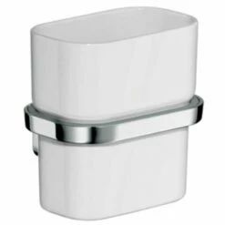 AXOR Urquiola Chrome Wall Mounted Toothbrush Tumbler