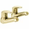 Deva Adore Gold Hot & Cold Bathroom Bath Taps ADORE102/501