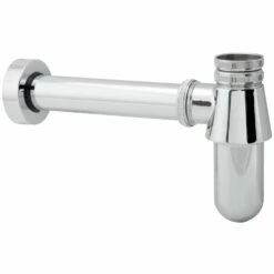 Deva Chrome 1.25'' Bottle Trap With Wall Extension TCP625