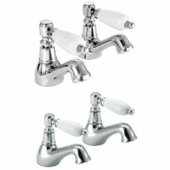 Deva Georgian Chrome Bath & Basin Taps Pack Set