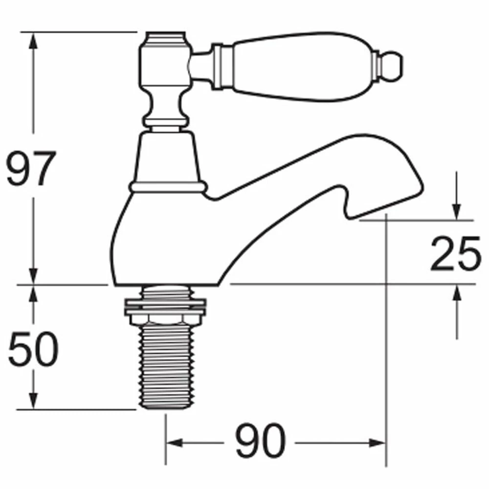 Deva Georgian Chrome Bath & Basin Taps Pack Set 4 Deva Georgian Chrome Bath & Basin Taps Pack Set - Image 4