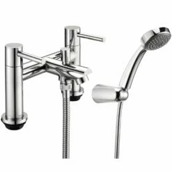 Deva Insignia Chrome Deck Mounted Bath Shower Mixer Tap INS106