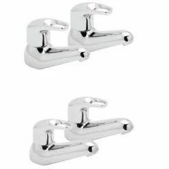 Deva Lace Chrome Bath & Basin Taps Pack Set