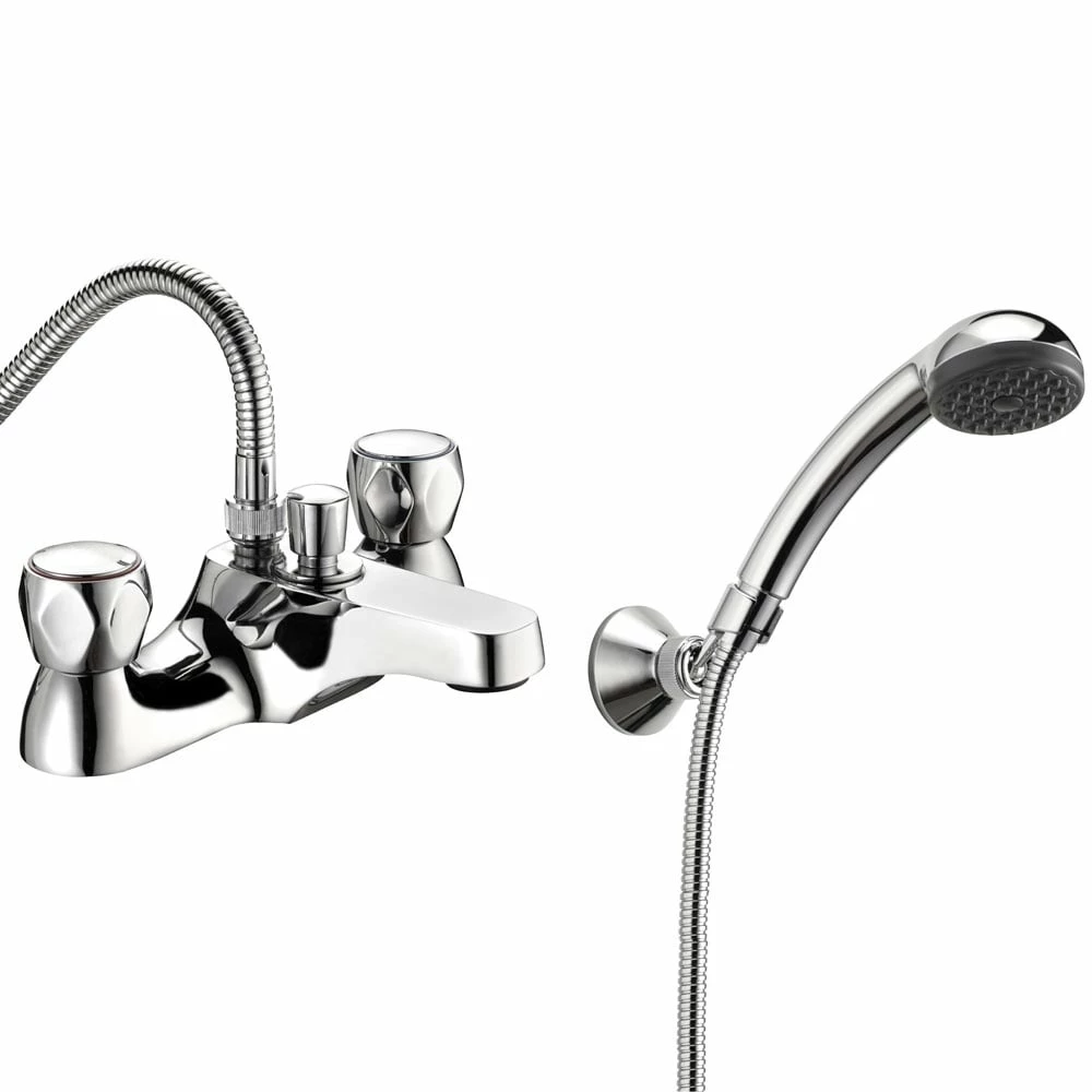 Deva Profile Chrome Deck Mounted Bath Shower Mixer Tap DCM106 1 Deva Profile Chrome Deck Mounted Bath Shower Mixer Tap DCM106