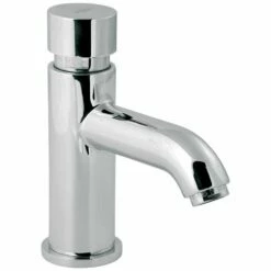 Deva Vision Chrome Self Closing Bathroom Basin Tap VSN123