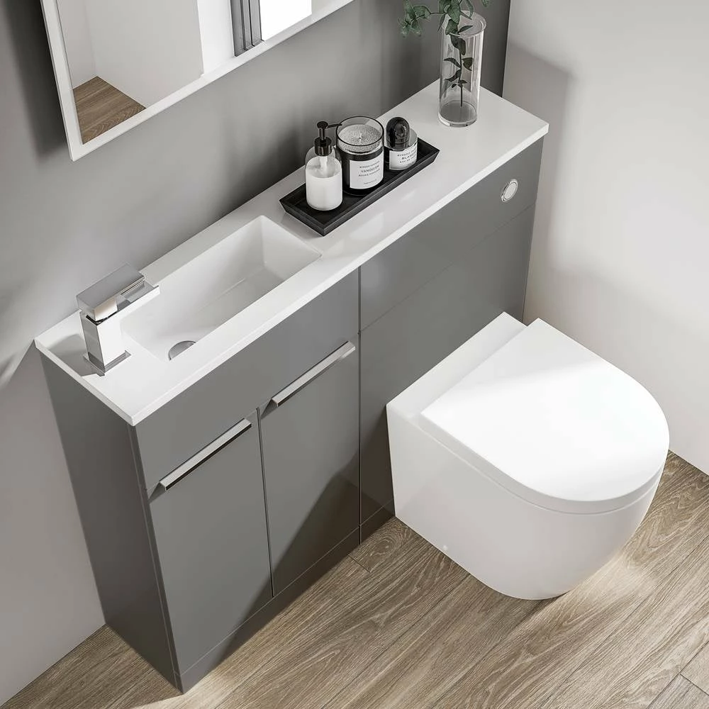 Elation Combination Dove Grey P/Straight Basin Unit 29135N/648 2 Elation Combination Dove Grey P/Straight Basin Unit 29135N/648 - Image 2