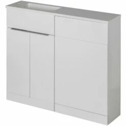 Elation Combination Gloss White P/Straight Basin Unit 29135N/000