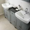 Elation Etienne Fitted Dove Grey Traditional Vanity Unit 600mm 29396/421
